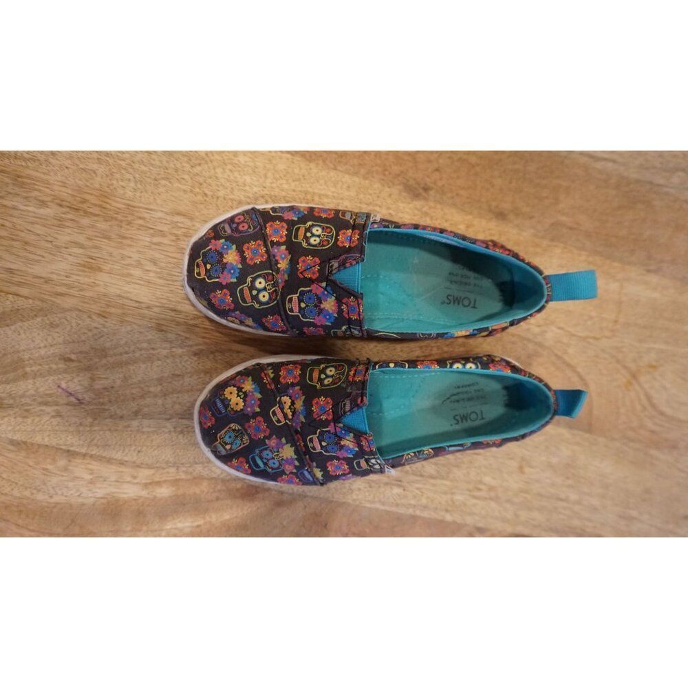 Toms YOUTH Alpargata Dia De Los Muertos Cupsole (Glow in the Dark), Size 13.5 - Picture 10 of 15